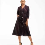 Brush printed Shadow Sutra Tunic