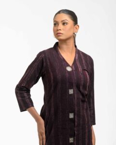 Brush printed Shadow Sutra Tunic - Image 8