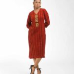 The Brush printed dokra tunic