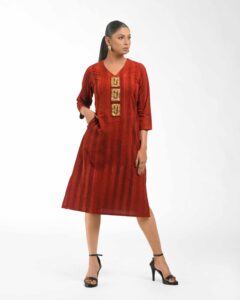 The Brush printed dokra tunic - Image 5