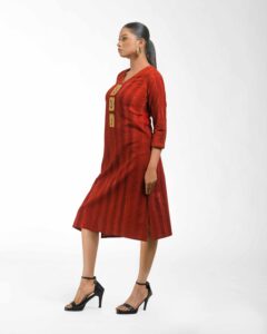 The Brush printed dokra tunic - Image 6
