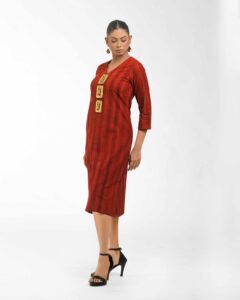 The Brush printed dokra tunic - Image 7