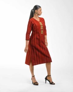 The Brush printed dokra tunic - Image 8