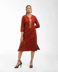 The Brush printed dokra tunic - Image 9