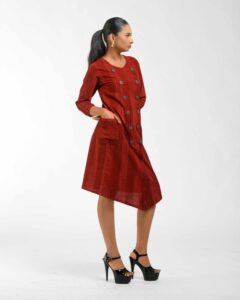 Brush Printed Overlap Raga Tunic - Image 10