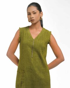 The Double fringe Leher Tunic - Image 2