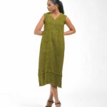 The Double fringe Leher Tunic