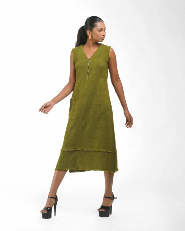 The Double fringe Leher Tunic - Image 11