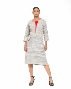 The Nitya Red Flap Dress - Image 7