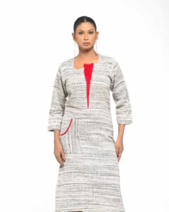 The Nitya Red Flap Dress - Image 5