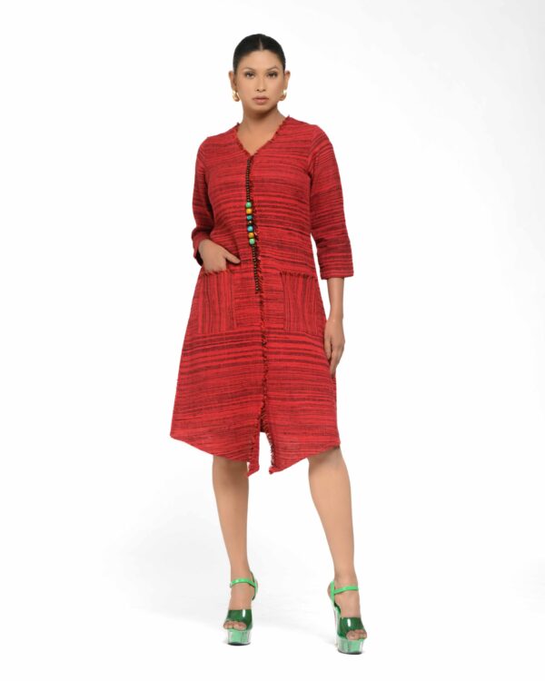 #1. Raw Instinct Fringe Beaded Tunic - Image 6