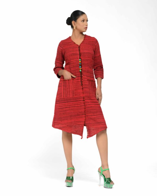 #1. Raw Instinct Fringe Beaded Tunic - Image 5