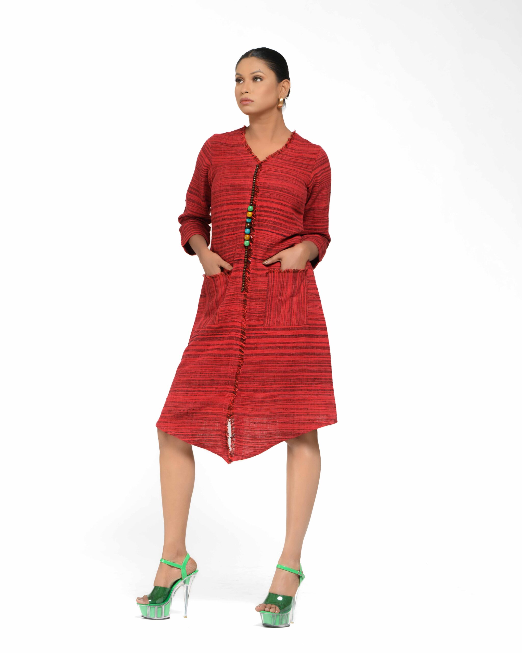 Raw Instinct Fringe Beaded Tunic