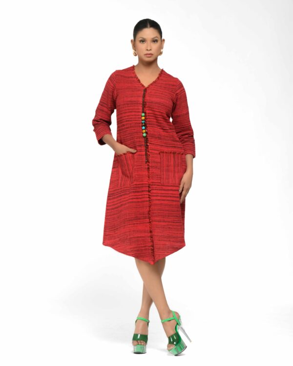#1. Raw Instinct Fringe Beaded Tunic - Image 9