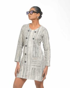 Khaddar Riti Coat Dress - Image 4