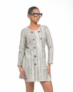 Khaddar Riti Coat Dress - Image 3