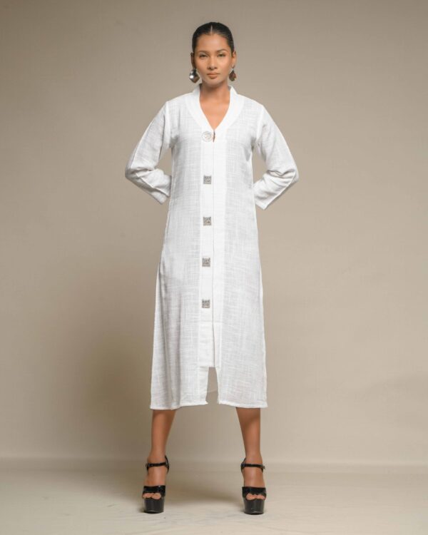 #5. Raw slub Flowy Tunic - Image 8
