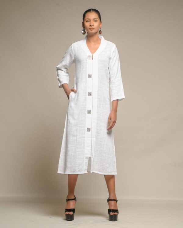 #5. Raw slub Flowy Tunic - Image 10