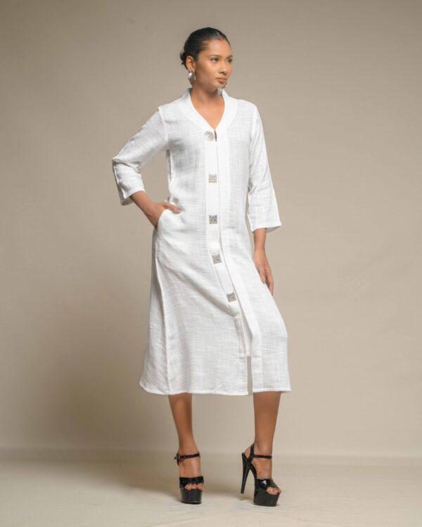 #5. Raw slub Flowy Tunic - Image 11