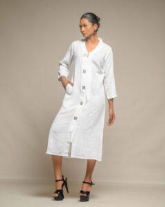 #5. Raw slub Flowy Tunic - Image 12