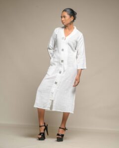 #5. Raw slub Flowy Tunic - Image 2