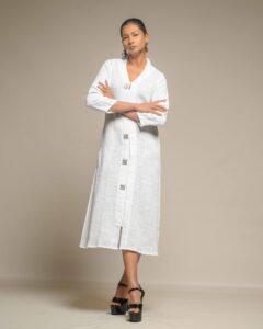 #5. Raw slub Flowy Tunic - Image 5