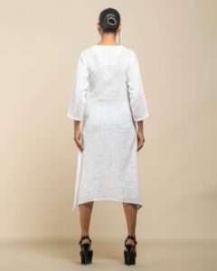 Raw Slub Asymmetry Tunic - Image 5
