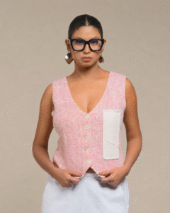 Double thread Handloom Vest - Image 5